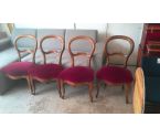 LOT DE 4 CHAISES