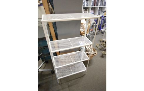 ETAGERE METAL BLANC