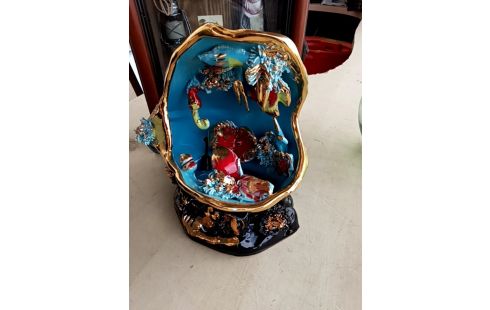 LAMPE CÉRAMIQUE COQUILLAGE VALLAURIS