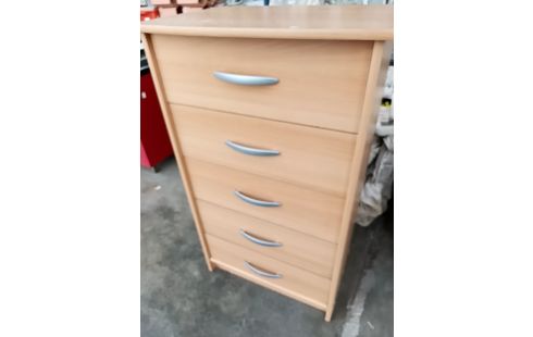 COMMODE CHIFFONNIER MÉLAMINE 5TRS