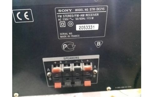 AMPLIFICATEUR SONY STR DE215 AVEC TELECOMMANDE