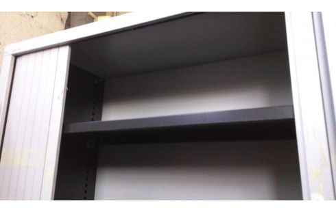 ARMOIRE DE BUREAU GRISE L100 5SANS CLEF)