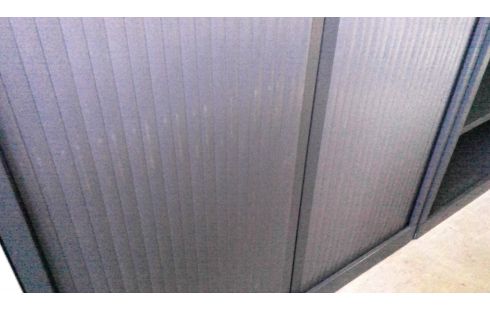 ARMOIRE DE BUREAU ANTHRACITE L120 (SANS CLEF)