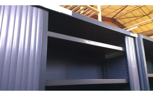 ARMOIRE DE BUREAU ANTHRACITE L120 (SANS CLEF)