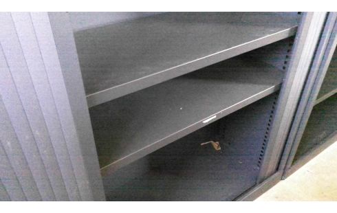 ARMOIRE DE BUREAU ANTHRACITE L120 (SANS CLEF)