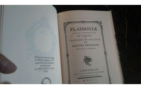 LIVRE PLAIDOYER PAE