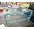 TABLE METAL VERRE