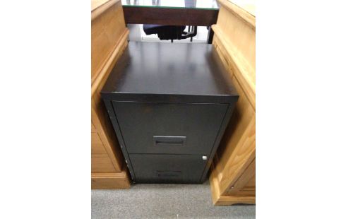 CAISSON NOIR 2 TIROIRS