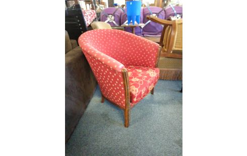 FAUTEUIL TISSU ROUGE