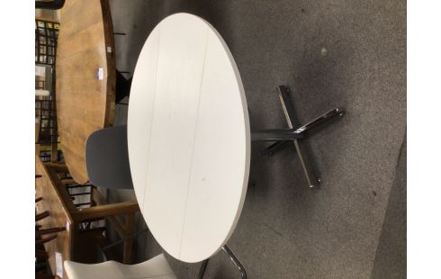 TABLE DE CUISINE RONDE BLANCHE