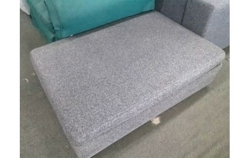 CANAPE 3P TISSU GRIS AVEC POUF