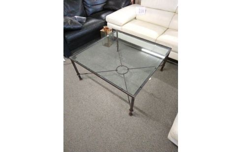 TABLE BASSE FER FORGE