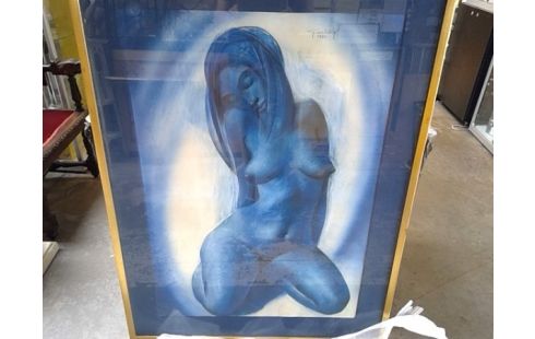 KADER PASTEL OP PAPIER/GRASTE WIM71