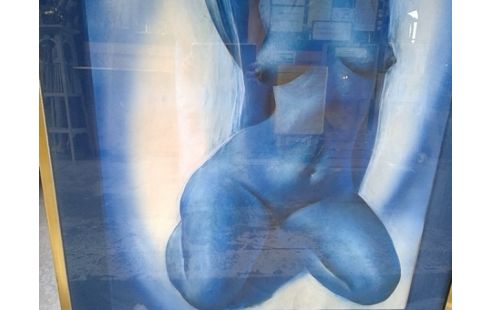 KADER PASTEL OP PAPIER/GRASTE WIM71