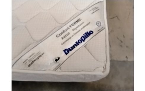 SOMMIER TAPISSIER MATELAS 140X190CM DUNLOPILLO