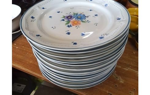 LOT D'ASSIETTES BOUQUET PROVINCIAL