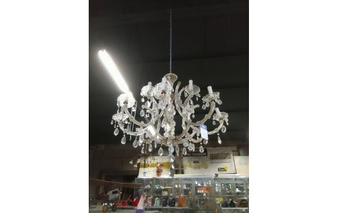 LUSTRE CRISTAL DOUBLE ETAGE