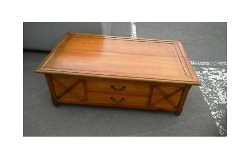 TABLE BASSE BAR  MERISIER