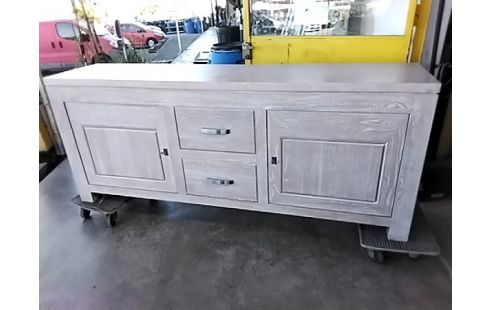 BUFFET BAS CERUSÉ + CLEF