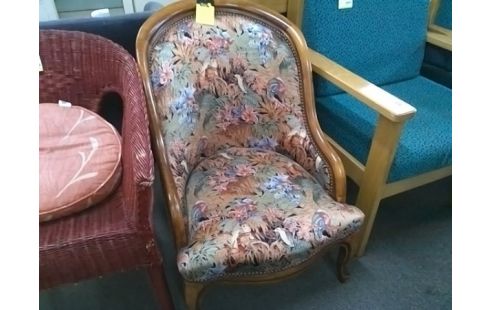 FAUTEUIL TISSU MOTIF FLORAL