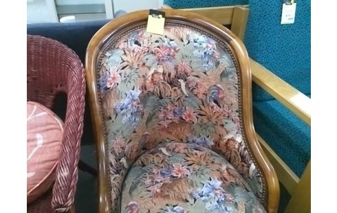 FAUTEUIL TISSU MOTIF FLORAL