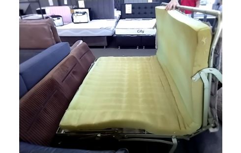 CANAPE CONVERTIBLE LIT ZEBRE ET MARRON