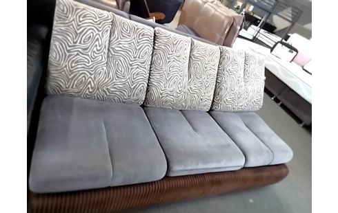 CANAPE CONVERTIBLE LIT ZEBRE ET MARRON