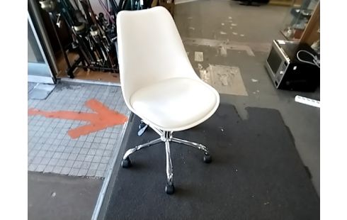 CHAISE DE BUREAU PVC BLANC MAISON DU MONDE