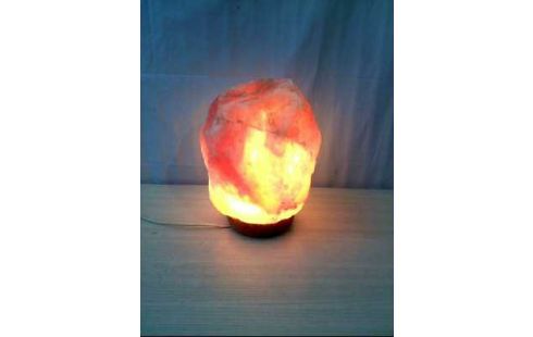 SALZSTEIN LAMPE H=28CM