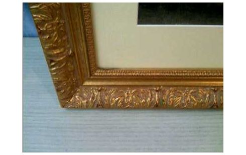 BILD IM RAHMEN GOLDFARBEN 2 ENGEL