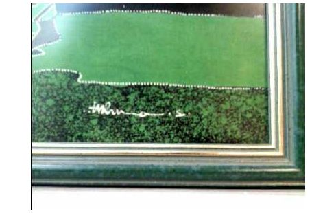 BILD IM RAHMEN AUF STOFF <FRAUEN>