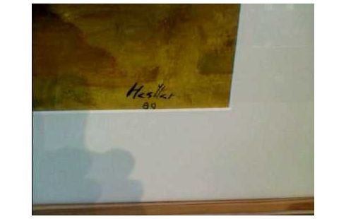 GEMÄLDE I.R. SIGNIERT HAUS AUF DEM LAND