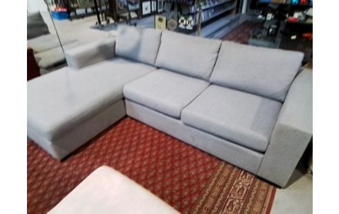 CANAPE D'ANGLE TISSU GRIS