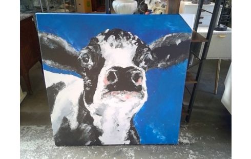 AFBEELDING KOE OP DOEK