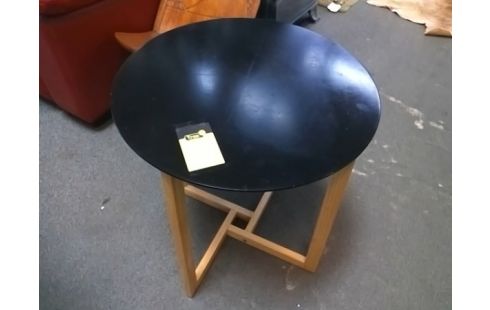 TABLE D'APPOINT RONDE NOIRE