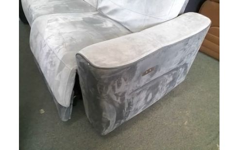 CANAPE ELECTRIQUE 2P TISSU GRIS