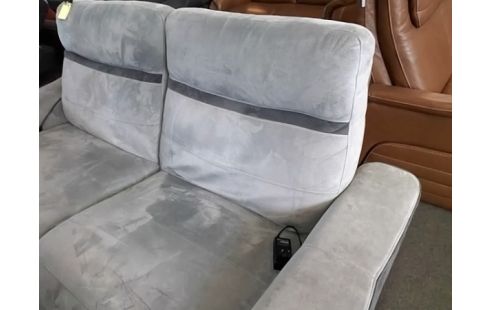 CANAPE ELECTRIQUE 2P TISSU GRIS