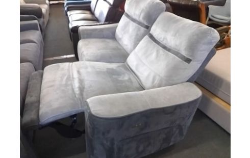 CANAPE ELECTRIQUE 2P TISSU GRIS