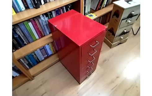 RANGEMENT metal rouge 6 tiroirs RANGEMENT METAL ROUGE 6 TIROIRS