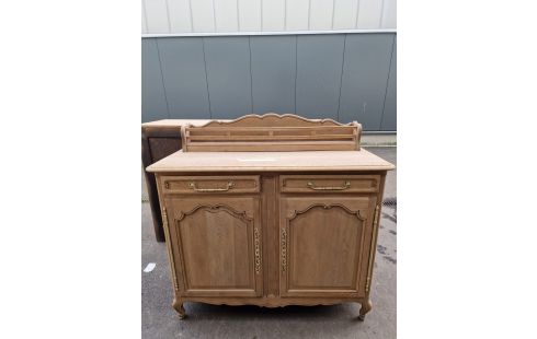 BUFFET BAS CHÊNE AÉROGOMMÉ 2 PORTES