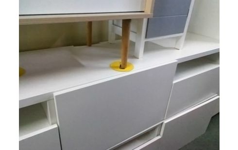 MEUBLE TV BLANC 1P  2T