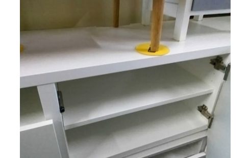 MEUBLE TV BLANC 1P  2T