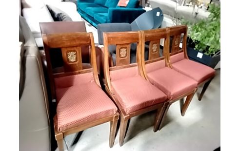 LOT DE 4 CHAISES