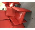 FAUTEUIL CUIR ROUGE MOBITEC