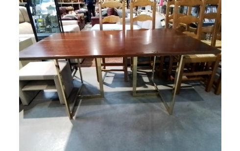 CONSOLE TABLE PIEDS DORÉS VINTAGE