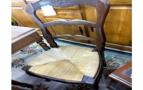 CHAISE PAILLE CHÊNE FONCÉ STYLE LXV