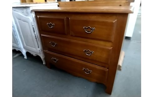 COMMODE RUSTIQUE 4 TIROIRS CHENE