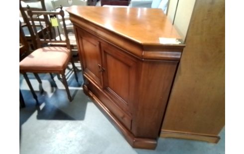 MEUBLE TV ANGLE MERISIER 2P1T