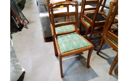 LOT DE 6 CHAISES MERISIER