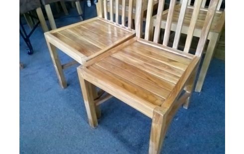 LOT DE 5 CHAISES BOIS